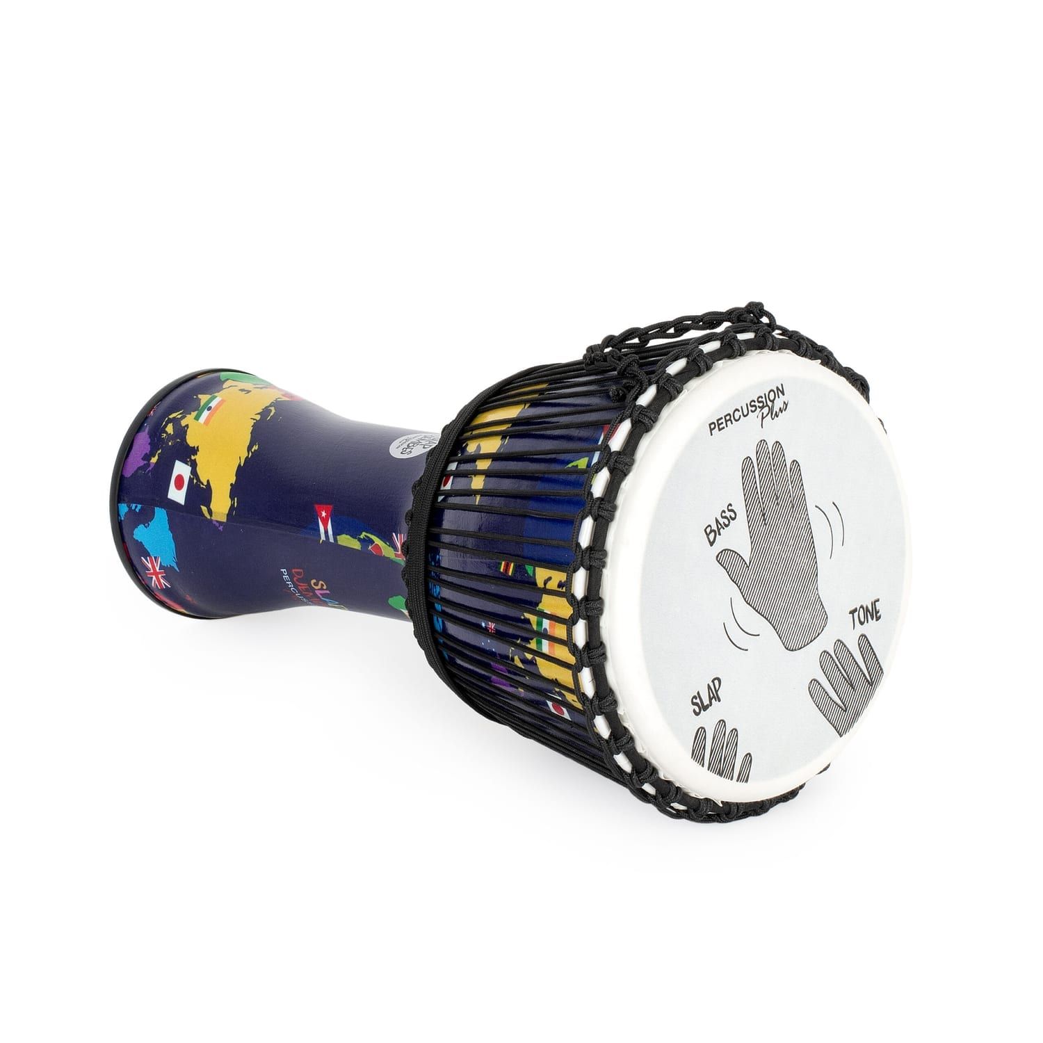 World Slap Synthetic Djembe with Hand Placement Guide (12")